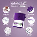 CLEVER FOX INCOME & EXPENSE TRACKER LARGE – ACCOUNTING & BOOKKEEPING - PURPLE - Brand New