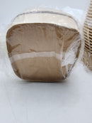 S. Dawezo 34 oz Kraft Paper Food Containers W/Lids 50 Pack - Natural Paper/Clear - Brand New