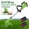 GENERIC 24V 650W LAWN ELECTRIC GRASS TRIMMER CORDLESS W/2 BATTERIES - GREEN - Like New