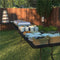 COSCO MOLDED FOLDING BANQUET TABLE W/HANDLE, 6FT, Centerfold 14678BLK1 BLACK - Like New