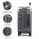 TRAVELPRO PLATINUM ELITE HARDSIDE CARRY-ON LUGGAGE, GRAY, 20-INCH - VINTAGE GRAY - Brand New