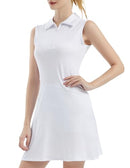FKEEP WOMEN'S TENNIS GOLF DRESSES ZIPPER V-NECK SPORT ACTIVEWEAR POCKET SIZE S - Brand New