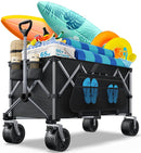 EVERYFUN PRO COLLAPSIBLE WAGON FOLDABLE UTILITY WAGON CART - BLACK - Like New