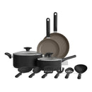 BELLA 12 PIECE COOKWARE SET EVERGOOD CERAMIC NONSTICK COATING - - Scratch & Dent