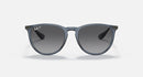 RAY-BAN RB4171 ERIKA SIZE 54/18MM - POLISHED TRANSPARENT BLUE/ GRAY - Like New