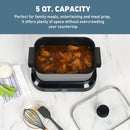 West Bend Versatility Slow Cooker Large Capacity Non-stick Cooking - Silver - Brand New