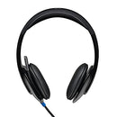 LOGITECH - H540 WIRED ON-EAR HEADSET - BLACK - Like New