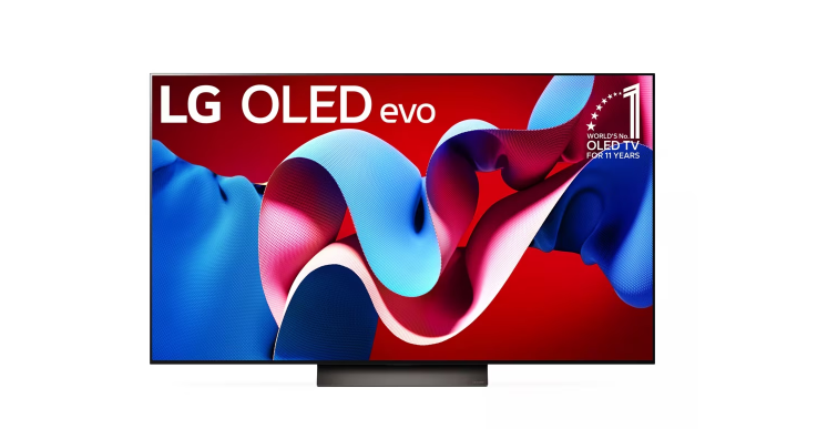 LG 55-Inch Class OLED evo C4 Series Smart TV 4K Processor Flat Screen - Black - Like New