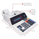 SHARP EL-1197PIII HEAVY DUTY COLOR PRINTING CALCULATOR WITH CLOCK AND CALENDAR - Like New