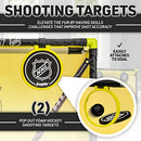 Franklin Sports Mini Hockey Goal Set Indoor Knee Goal 47036K2 - BLK/YELLOW - Like New