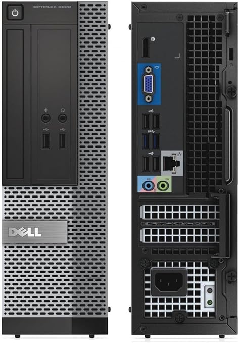 DELL OPTIPLEX 3020 SFF I5-4590 3.3GHz 8GB 500GB - BLACK/SILVER Like New