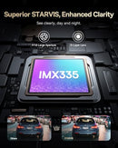 BASEUS VD1 PRO SOLAR DASH CAM FRONT AND REAR, 4K+1080P, NIGHT VISION - BLACK - Like New