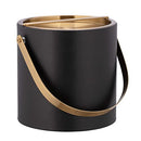 Kraftware SANTA BARBARA 3QT ICE BUCKET, GOLD ARCH HANDLE, BRIDGE, 60027 - BLACK - Like New