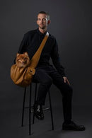 NOAH & PAW DOG SLING CARRIER FOR SMALL DOGS 5-18LB, DOG SLING - CAMEL - Brand New