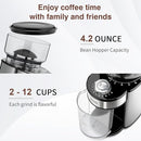 Secura Coffee Grinder Electric Conical Burr Coffee Grinder - Stainless Steel Like New