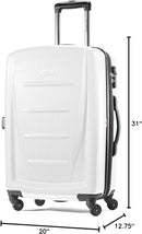 Samsonite Winfield 2 Hardside Luggage Spinner Wheels 28" 56846-6020 - White Like New