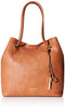 CALVIN KLEIN GABRIANNA BUBBLE LAMB NORTH/SOUTH KEY ITEM TOTE H7GBZ7FQ - CARAMEL - Brand New