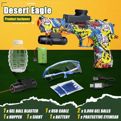 ANSTOY AUTOMATIC GEL BALL BLASTER LIGHT WATERPROOF SPLATTER BALL BLASTER - ANGRY - Like New