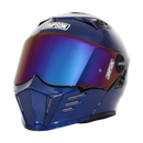 SIMPSON MOTORCYCLE LIMITED EDITION MOD BANDIT HELMET - XS - METALLIC NAVY BLUE - Like New