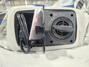 G9 FULL AIR MATRESS BUILT-IN ELECTRIC AIR PUMP, 2 REPAIR PATCHES - BLUE/WHITE - Like New