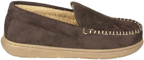 DOCKERS MEN'S DOCKERS DOUGLAS ULTRA-LIGHT MOCCASIN SLIPPERS BROWN SIZE 12 - Like New