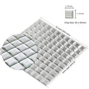Soulscrafts Crystal Mirror Glass Mosaic Tile 12x12, 5 Sheets (Silver) - Brand New