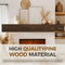 YLYHSST FIREPLACE MANTEL HANDMADE 6'' THICK WALL, 72" RUSTIC WOOD SHELF - HOLLOW - Like New