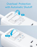 ANKER SURGE PROTECTOR (2 × 900 JOULES), POWEREXTEND STRIP 6 OUTLETS - WHITE - Like New