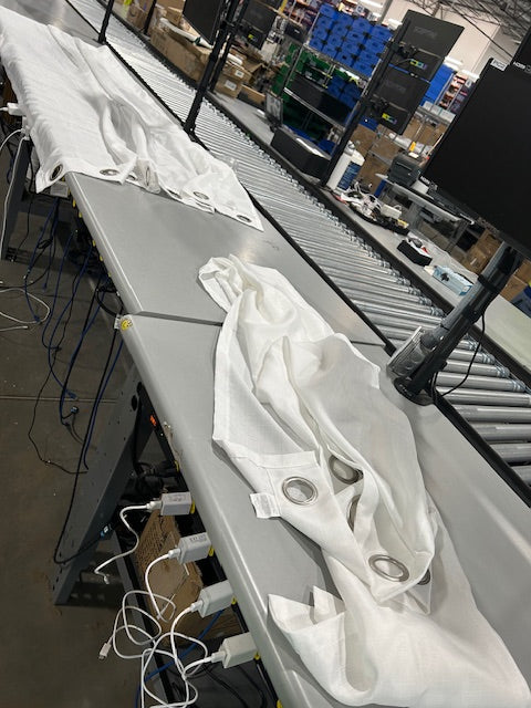 GENERIC WINDOW CURTAINS, 2 PIECE 53" BY 96" - WHITE - Like New