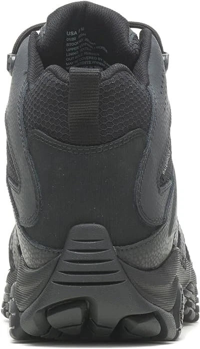 MERRELL MEN'S MOAB 3 MID WATERPROOF TACTICAL BOOTSE - SIZE: MEN 9.5W - BLACK - Like New