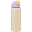 OWALA 32OZ FREESIP STAINLESS STEEL WATER BOTTLE - SANDY SHORES W/ YELLOW LID - Brand New