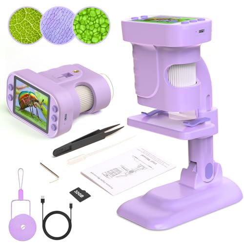 VFU MICROSCOPE FOR KIDS 300X ZOOM HANDHELD MICROSCOPE STEM TOY 5-12 Like New