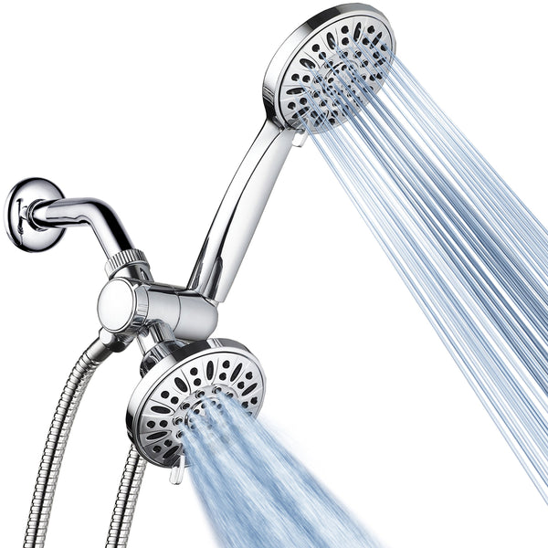 AquaDance Total Chrome Premium High Pressure 48-setting 3-Way Combo - Chrome - Like New