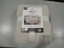 DAWSON COLLECTION DAWSON 3 PIECE TEXTURED QUILT SET KING - LIGHT GRAY - Brand New