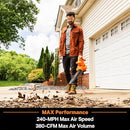 LAWNMASTER 12AMP LEAF BLOWER-VAC BV1210 - ORANGE/BLACK - Like New