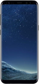 For Parts: SAMSUNG GALAXY S8 PLUS 64GB UNLOCKED - MIDNIGHT BLACK - CRACKED SCREEN/LCD