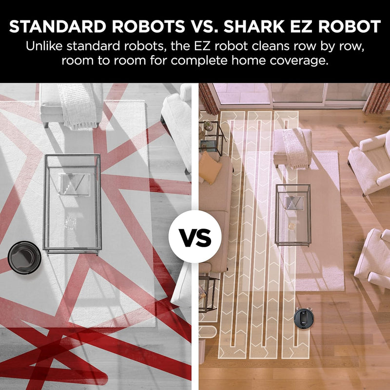 Shark RV9105WWUS V8 EZ Robot Self-Empty Vacuum - Black - Like New