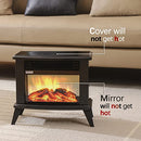 DONYER POWER 13" Height Mini Electric Fireplace Tabletop Heater 1500W - Black - Brand New