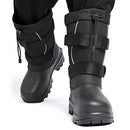 SILENTCARE MEN'S INSULATED WATERPROOF WINTER WARM HEAVY DUTY BOOTS, SIZE 8 BLACK - Brand New