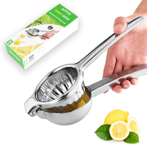 AFFOX PREMIUM LEMON SQUEEZER EXTRA LARGE JUICE EXTRACTOR - SILVER - Like New