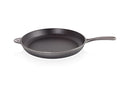LE CREUSET ENAMELED CAST-IRON 15.75 INCH OVAL SKILLET L20173A-407F - OYSTER - Like New