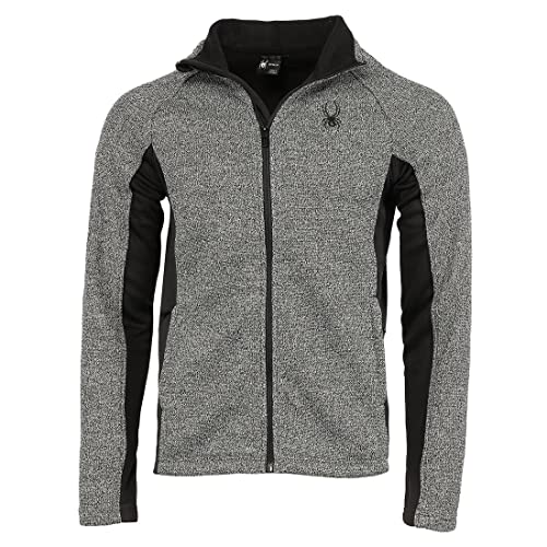 SPYDER SPYDER MEN'S CONSTANT FULL ZIP JACKET CHARCOAL HEATHER - SIZE: M - Brand New
