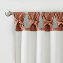 MADISON PARK 84-IN INTERLINED TOP TAB SINGLE CURTAIN PANEL - SPICE - Like New