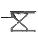 FlexiSpot Height-Adjustable Standing Desk Riser Corner Desk, 41"W M4B-E-US Black Like New