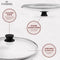 CUISINEL CAST IRON SKILLET LID 12" FRYING PAN GLASS COVER SILICONE C12612-G - Like New