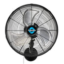 TORNADO PRO SERIES OSCILLATING WALL MOUNT FAN HIGH VELOCITY - BLACK - Like New