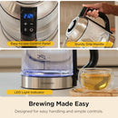 CUCKOO 1.7L GLASS KETTLE TEA INFUSER, CK-G170BS - SILVER - Like New
