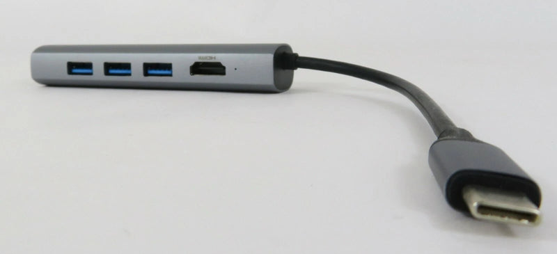 ANKER A8331 5-IN-1 USB-C ADAPTER 4K USB-C TO HDMI USB 3.0 - ETHERNET PORT - GRAY - Like New