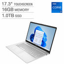HP Laptop 17.3" 1600x900 TOUCH i7-1255U 16GB 1TB SSD - SILVER 17-CN2165CL Like New