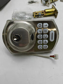 TEEHO TE002L Fingerprint Door Lock, Deadbolt, Keyless, Auto Lock - Satin Nickel Like New